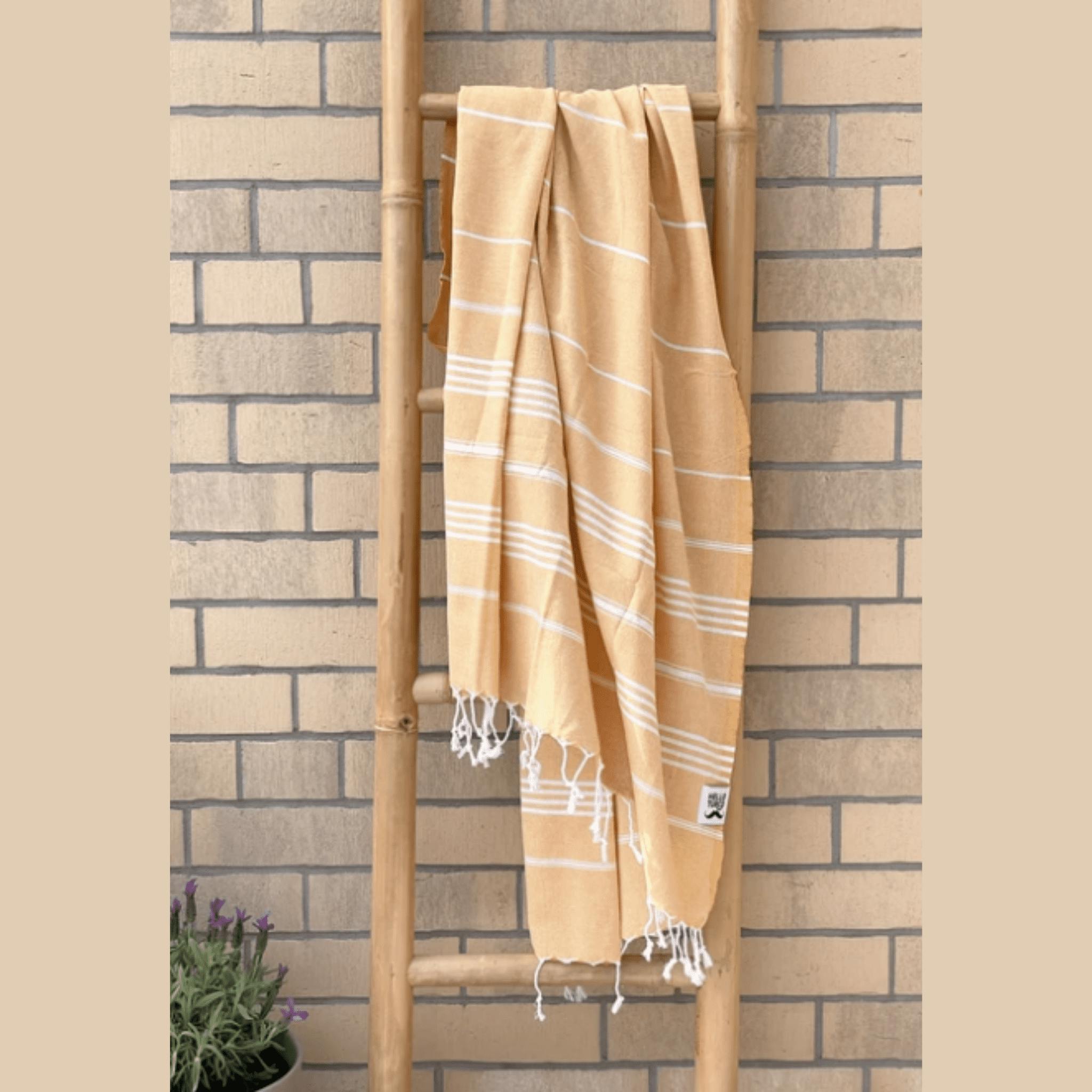 Hamam handduk, orange/gul, 18 0x 100 cm