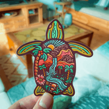 Klistermärke, Sea Turtle
