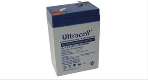Ultracell batteri 6 volt 4,5 Ah