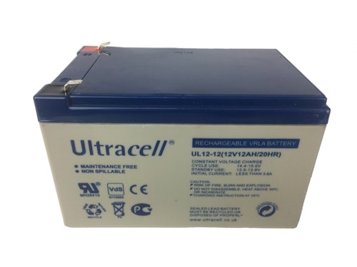 Ultracell batteri 12 Volt 12 Ah