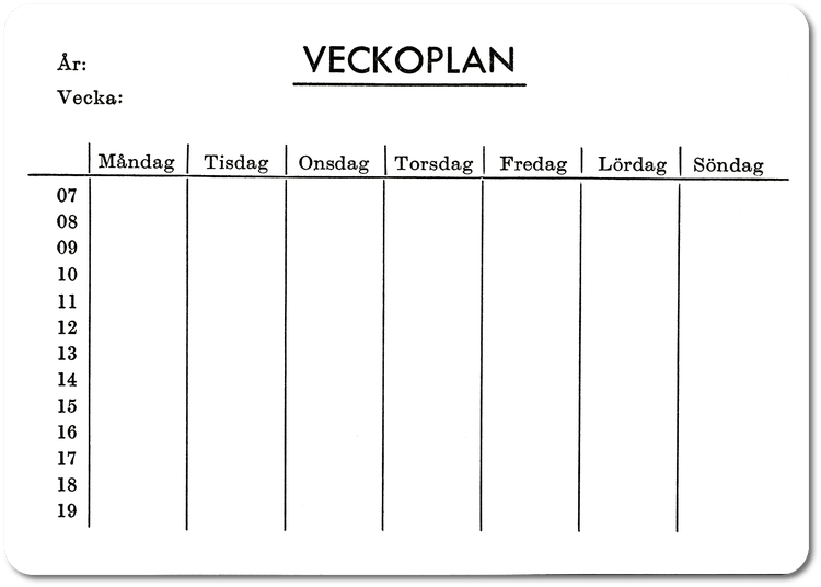 Veckoplan 26 st