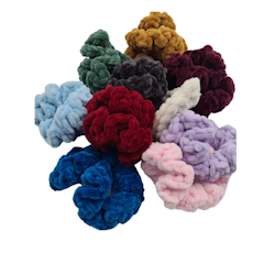 Virkad scrunchie 2-pack