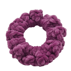 Virkad scrunchie