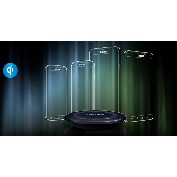 Samsung Qi trådlös laddare, svart, från sidan