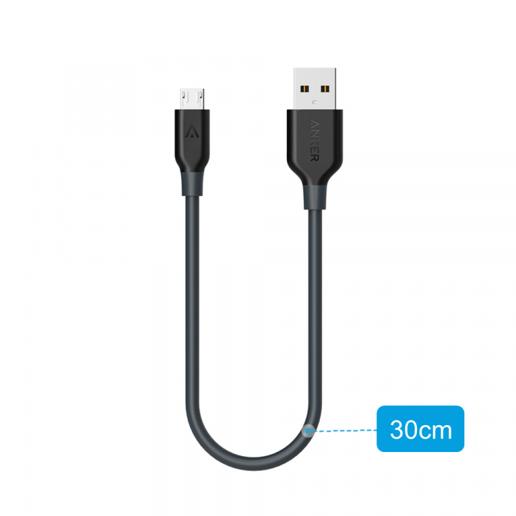 Anker PowerLine mikro-USB kabel, 30cm