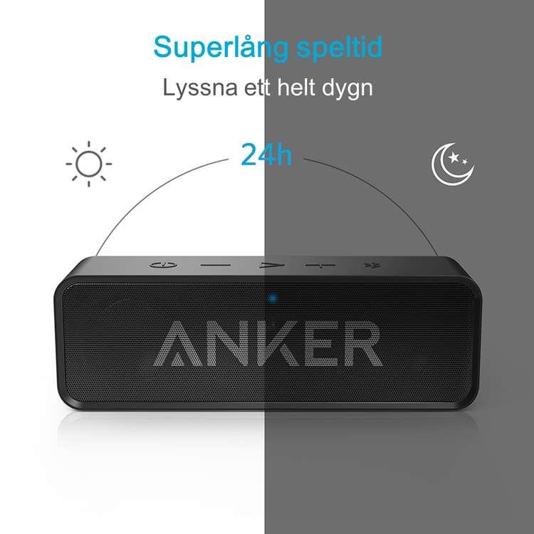 Anker SoundCore bluetooth-högtalare med 24 timmars speltid