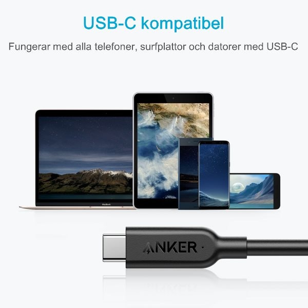 Anker PowerLine II USBC kabel 90cm för all USBC apparater