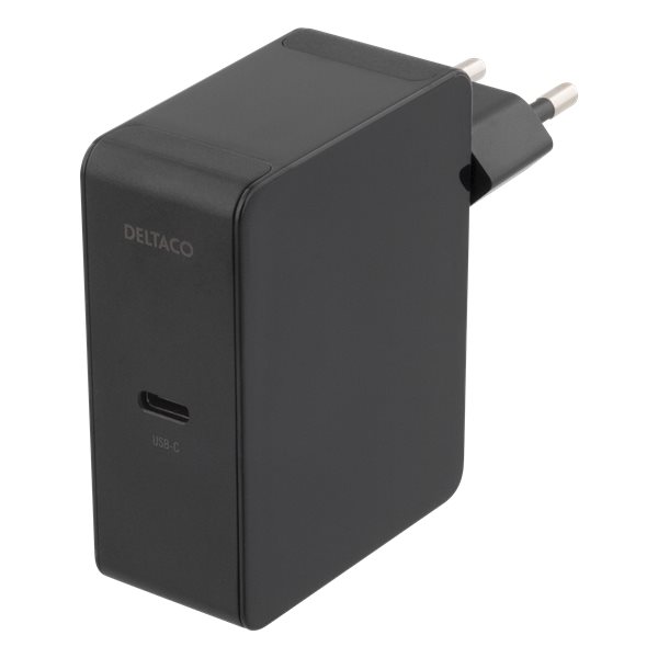 Deltaco USB-C laddare med 60W Power Delivery - svart