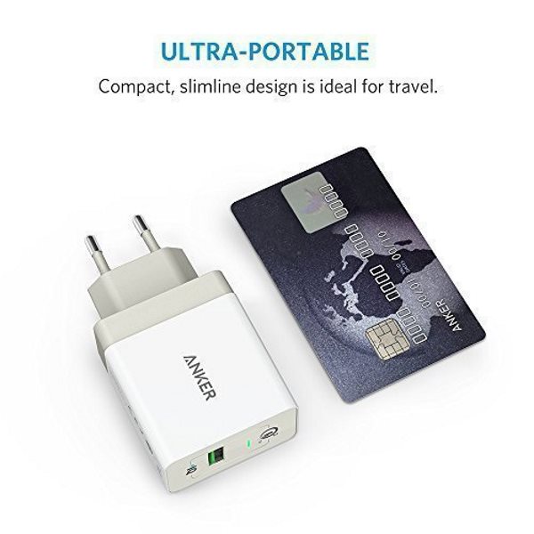 Anker PowerPort+ 1 vit - Quick Charge mobilladdare kompakt
