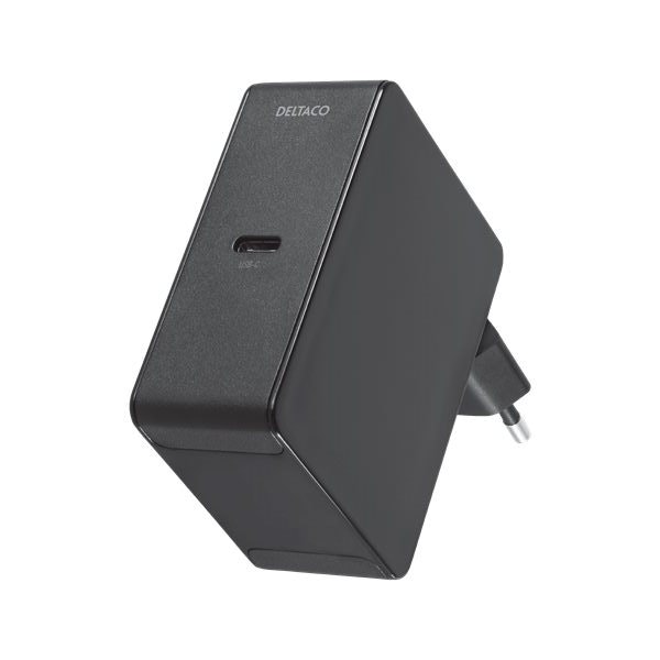 Deltaco USB-C laddare med 45W Power Delivery - svart