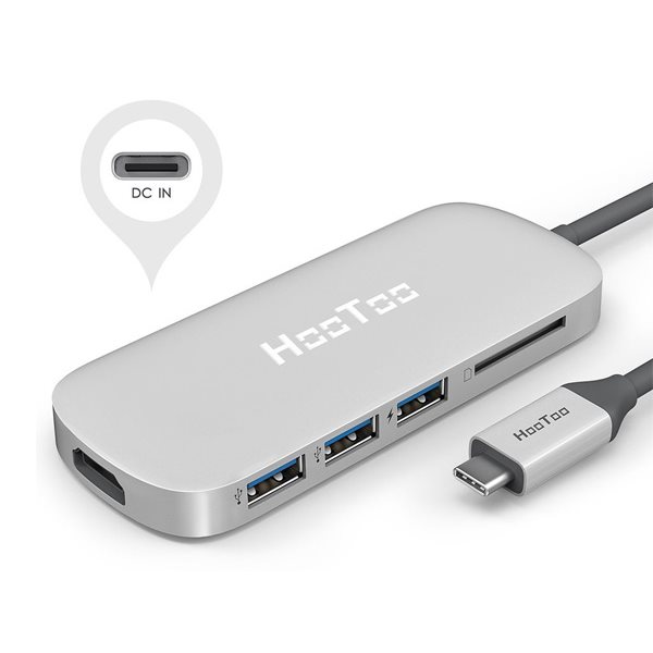 HooToo USB-C hubb med Power Delivery