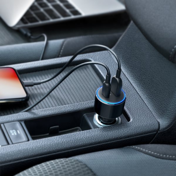 Anker PowerDrive Speed 2 USB-C mobilladdare för bilen laddar iPhone och MacBook
