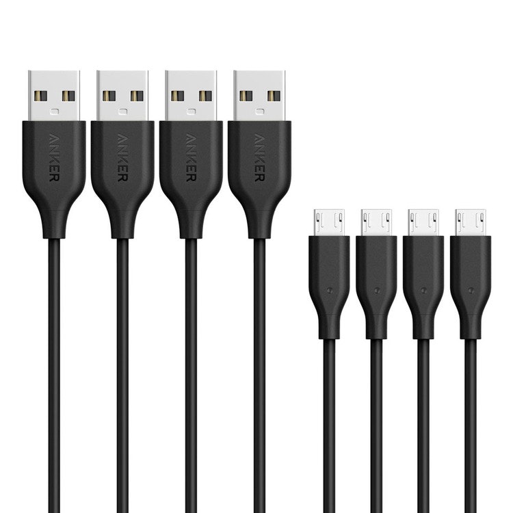 Anker PowerLine Mikro-USB kabel, 30cm (4-pack) - Mobilladdare och ...