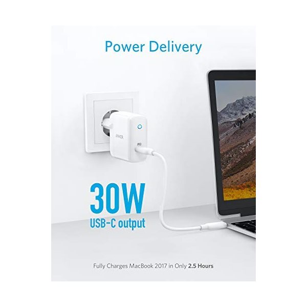 Anker PowerPort Speed I USB-C PD laddare med 30W PD