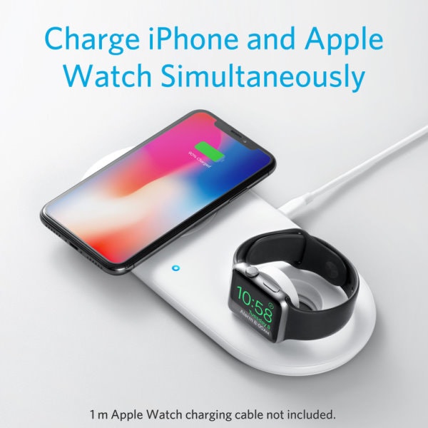 Anker PowerWave+ Pad trådlös laddare för iPhone och Watch - Mobilladdare  och powerbanker för alla mobiler