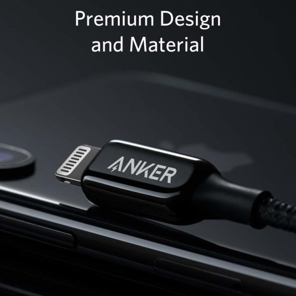 Anker PowerLine+ III Lightning USB kabel 180cm snygg design