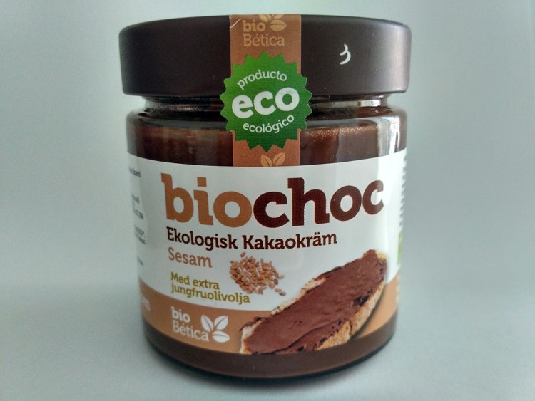 Biochoc Kakaokräm Sesam - Vegan. Fri från palmolja, laktos, gluten
