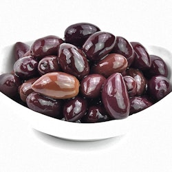 Ekologisk Kalamata oliver urkärnade