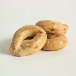 Taralli Pugliese Mediterraneo (krispiga bröd ringar) - handgjort bageriprodukt 250g