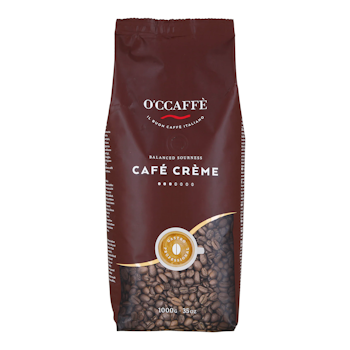 O'ccaffè Café Crème Proffesional 1kg - rostade kaffebönor -Italien