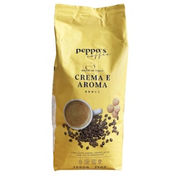 Peppo's Crema e Aroma 1kg - rostade kaffebönor - Italien