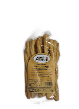 Treccine Pugliese Tradizionali (Brödpinnar) - handgjort bageriprodukt 400g