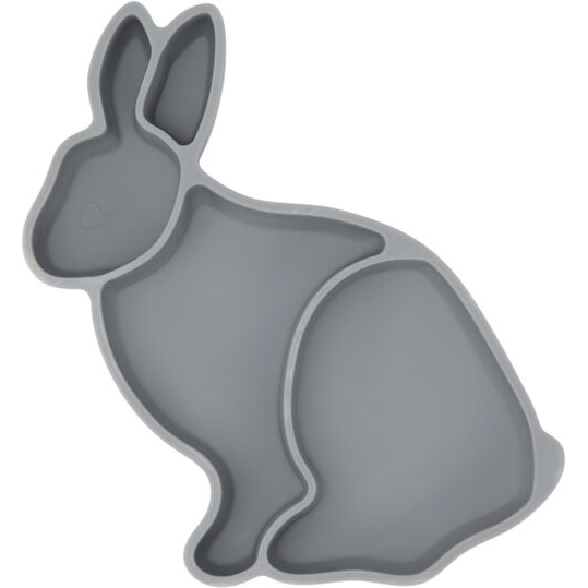 Konges slojd - Bunny silicone bowl - grå