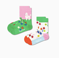 Happy Socks - Kids Poodle & Flowers Sock