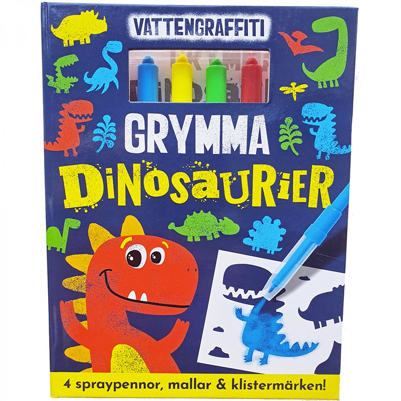 Bok - Vattengraffiti - Grymma Dinosaurier