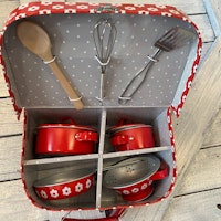 Picknickset rött