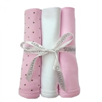 Summerville - 3-pack snuttefilt rosa dotty