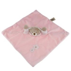 Snuttefilt nalle Rosa