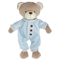 Gosedjur nalle med pyjamas Blå