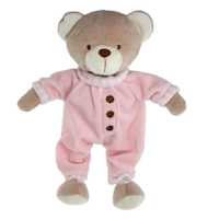 Gosedjur nalle med pyjamas Rosa