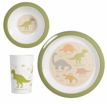 Sass & Belle - Barnservis i 3 delar Dinosaurie