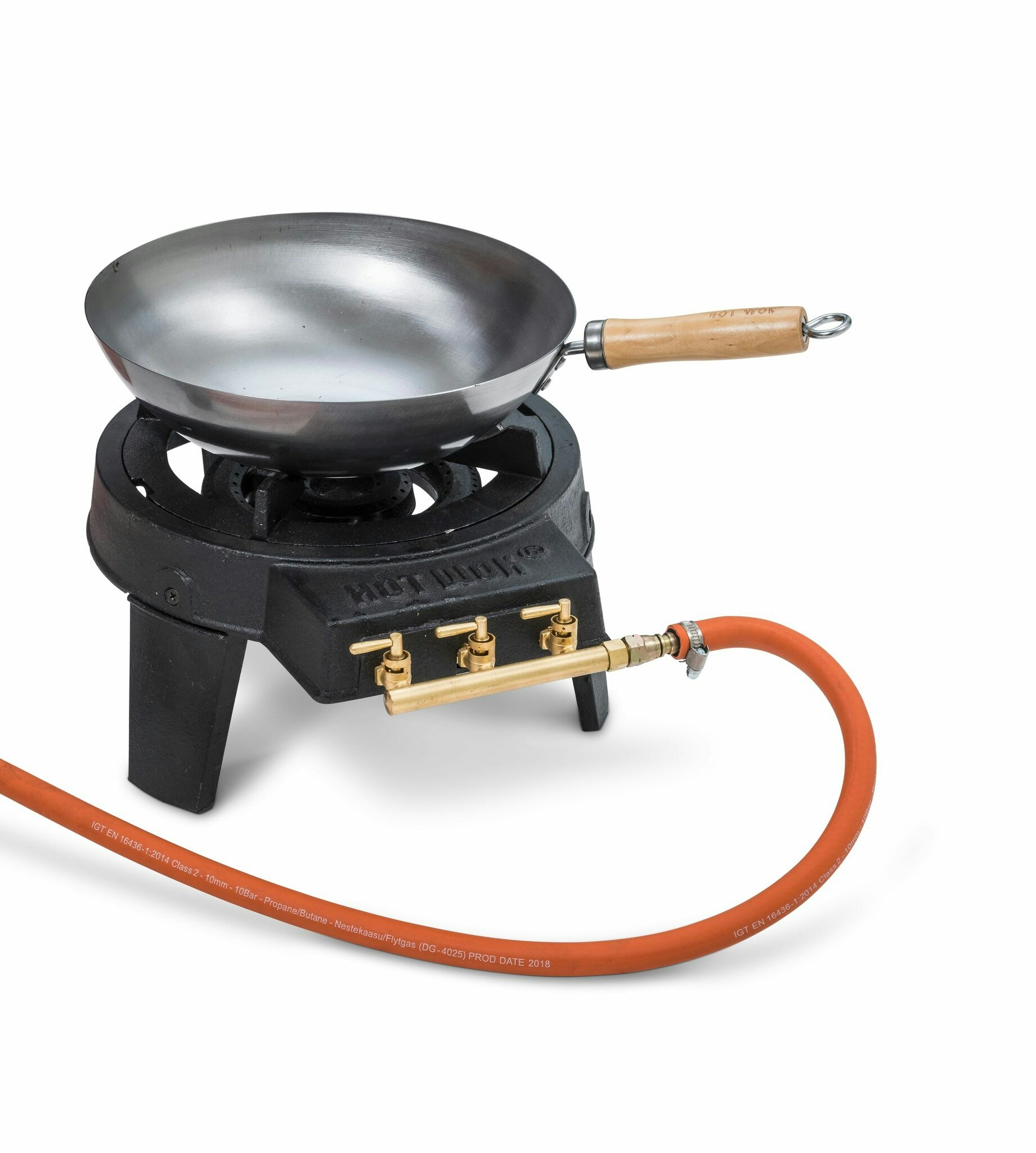 Hot Wok Original Gasol 7 kw med regulator och wok 30 cm. Ute