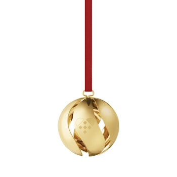 Georg Jensen 2025 Jul kula. 18 Karat guldpläterat. Ornament