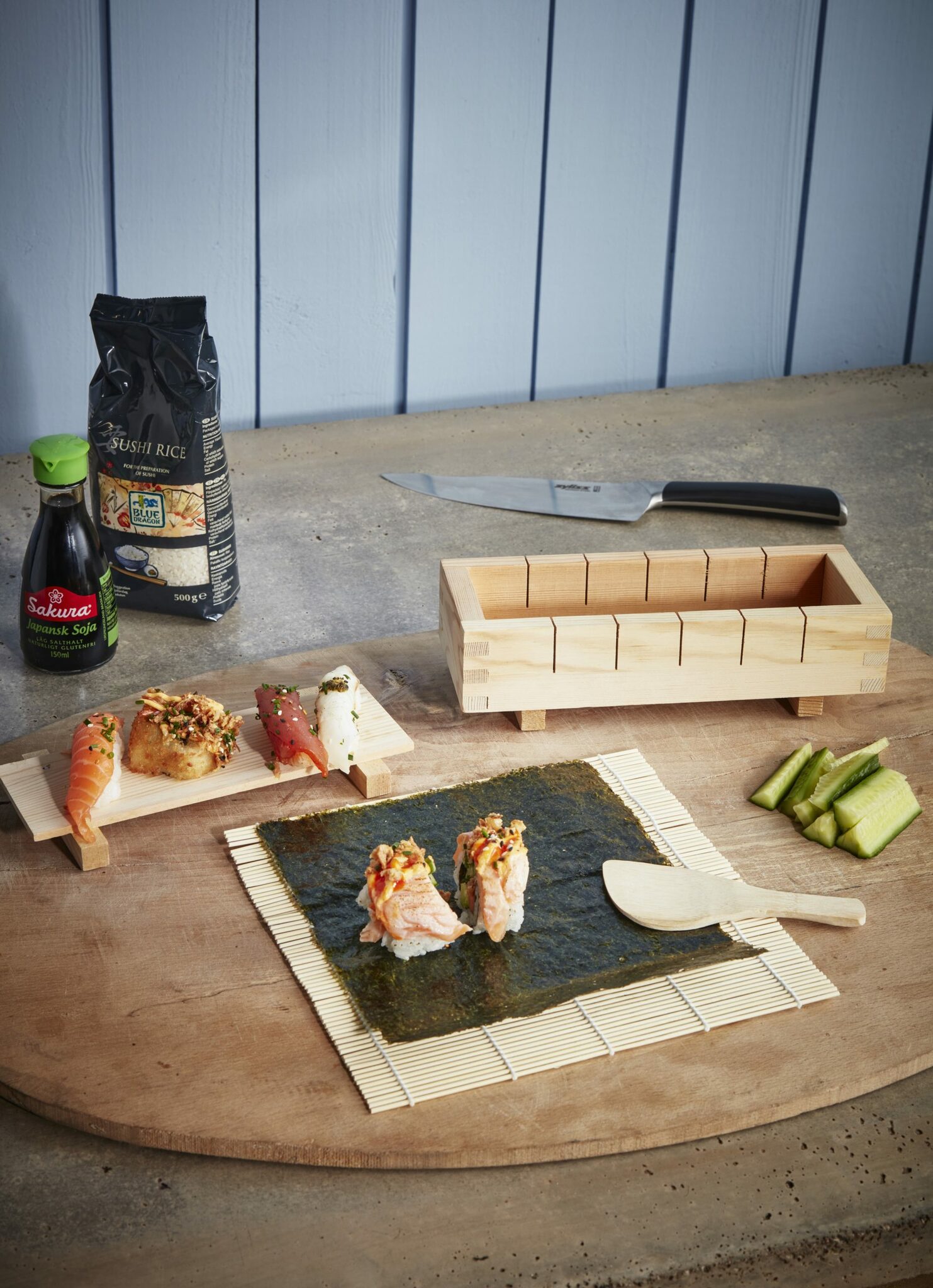 Sushi set Scandinavian Home, trä / bambu