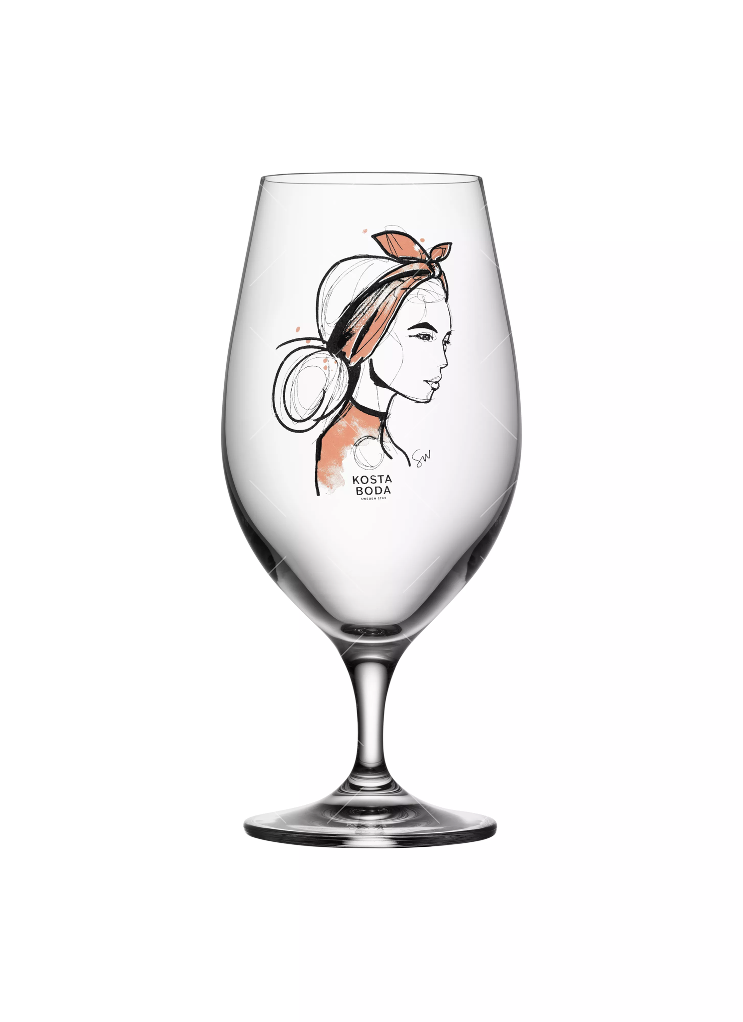 Kosta Boda All About You Öl glas Near You 40 cl Rusty orange 2-pack