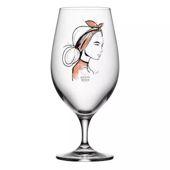 Kosta Boda All About You Öl glas Near You 40 cl Rusty orange 2-pack