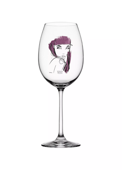 Kosta Boda All About You Vin glas Wine  52 cl auburgine purple 2-pack