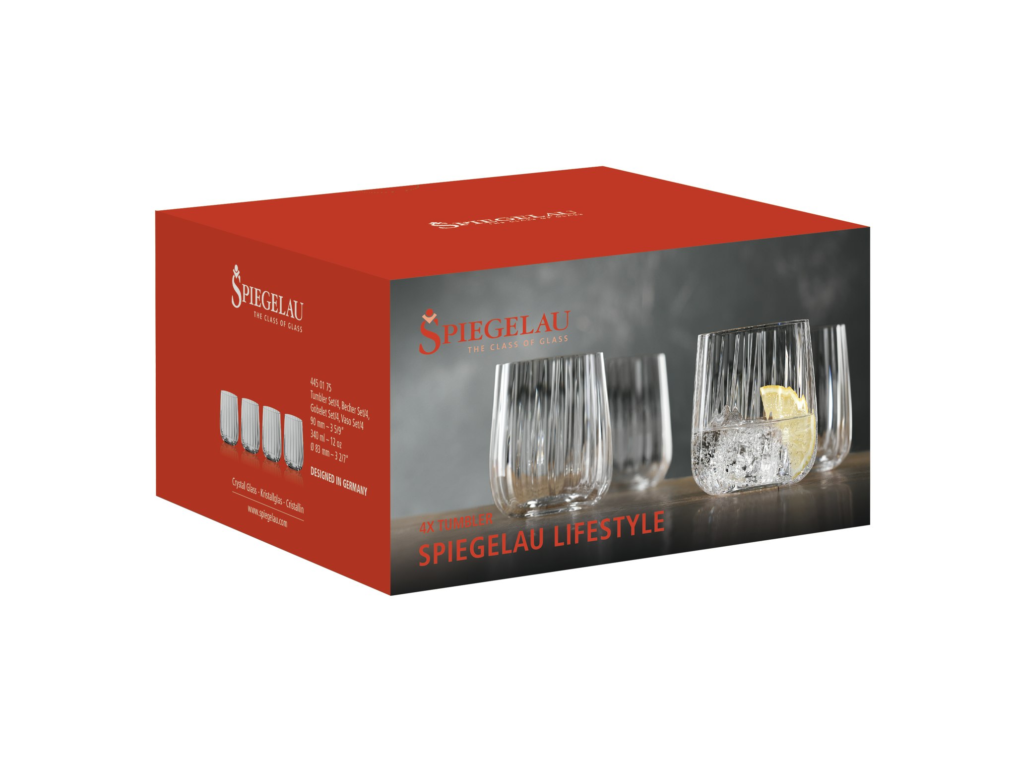 Spiegelau Life Style Tumbler glas 34 cl. 4-pack