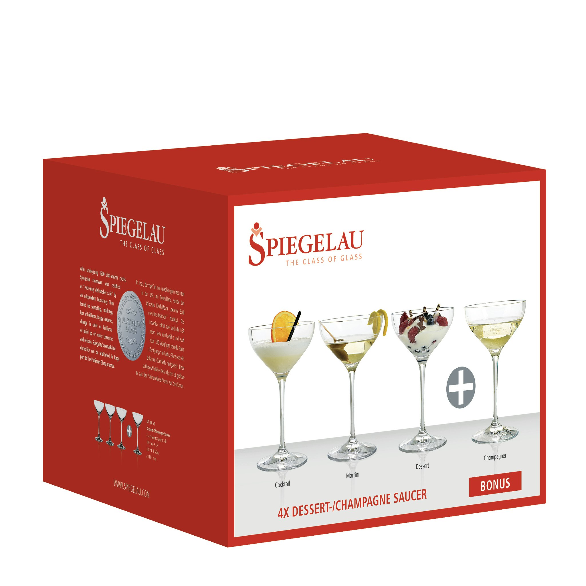 Spiegelau Dessert Champagne Coupe glas 25 cl. 4-pack