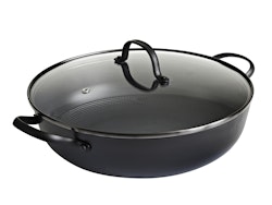 Satake Stek Traktör panna med lock Lättviktsgjutjärn Keramisk non stick 30 cm 4,6 liter. PFAS-fri