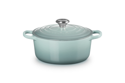 Le Creuset Stek gryta Signature 24 cm, 4,2 liter rund. Seasalt Emaljerat gjutjärn.