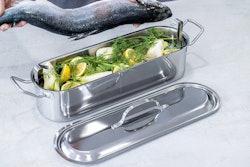 Kitchen Craft Fiskgryta med insats 45 cm. Rostfri