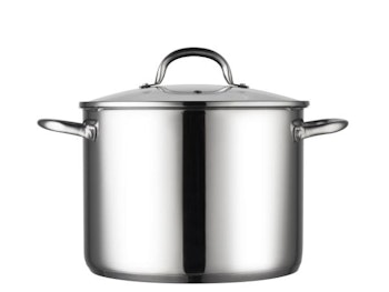 Funktion Gryta med glaslock Stor, rostfri 10 liter
