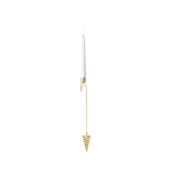 Georg Jensen 2025 Ljushållare strut 18 Karat guldpläterat. Ornament
