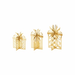 Georg Jensen 2025 jul prydnad för bord paket 18 Karat guldpläterat. Mellan,  Ornament