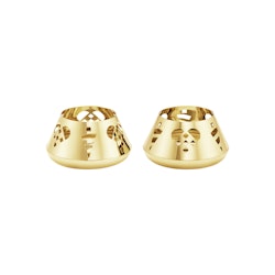 Georg Jensen 2025  jul värmeljus hållare 18 Karat guldpläterat.  Ornament 2-pack